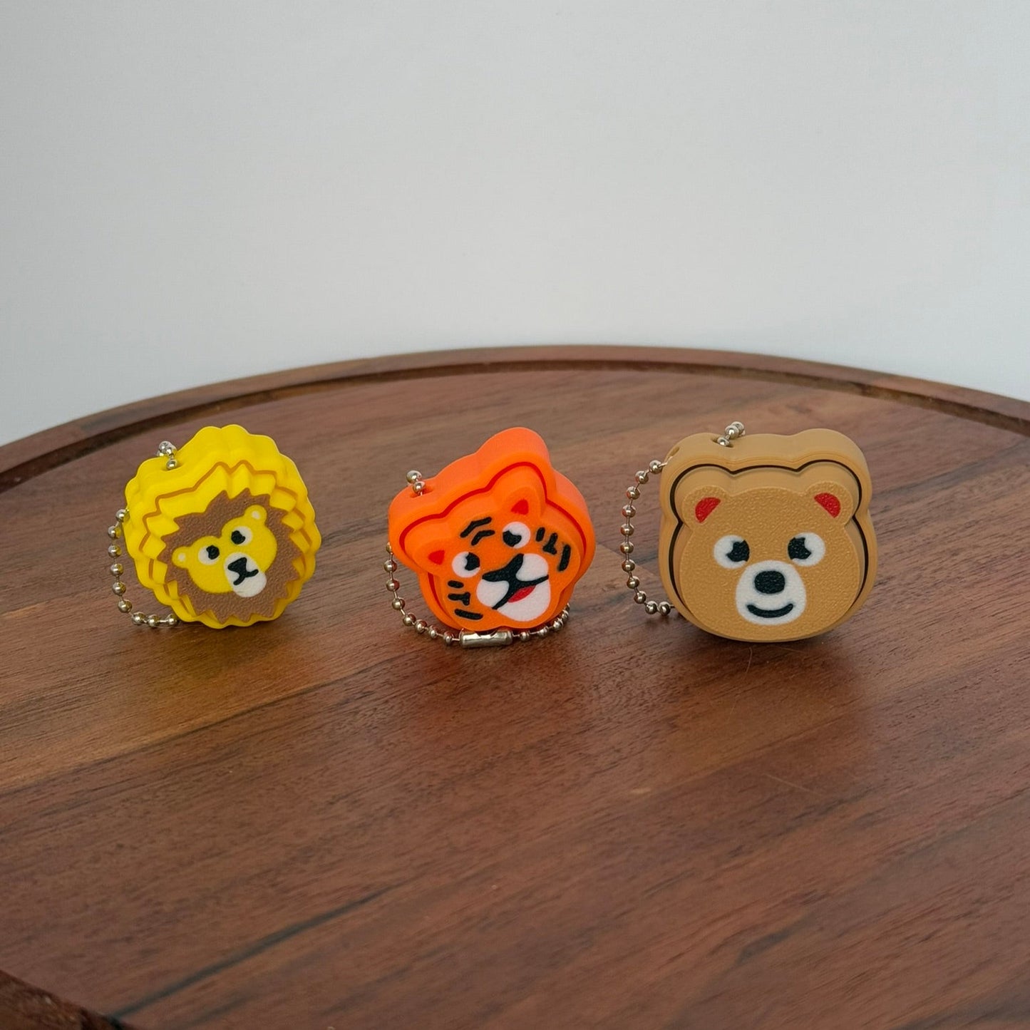 Lions, Tigers, and Bears Keychain Fidget Clickers | Pack of 3 | Fun and Functional Sensory Toy