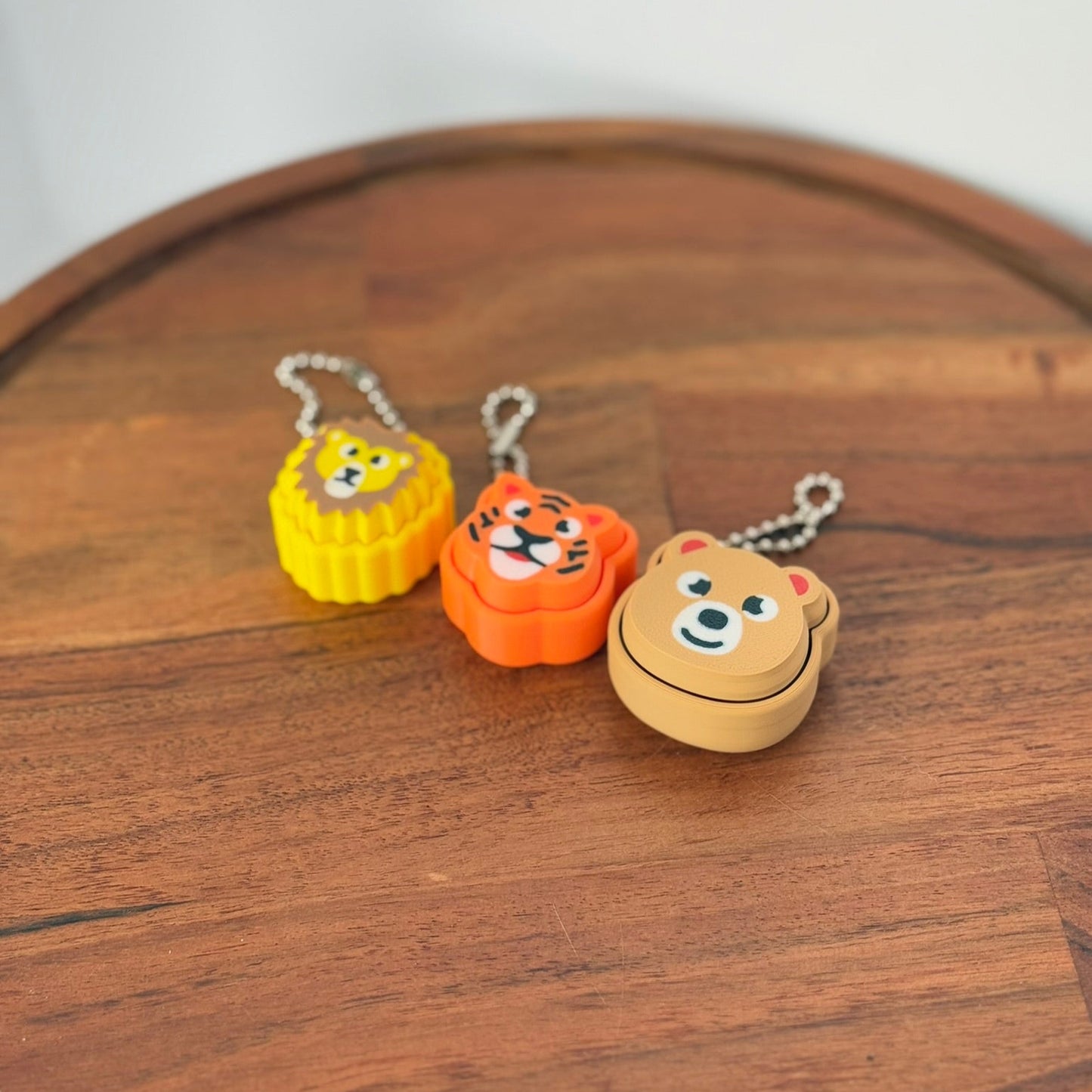 Lions, Tigers, and Bears Keychain Fidget Clickers | Pack of 3 | Fun and Functional Sensory Toy