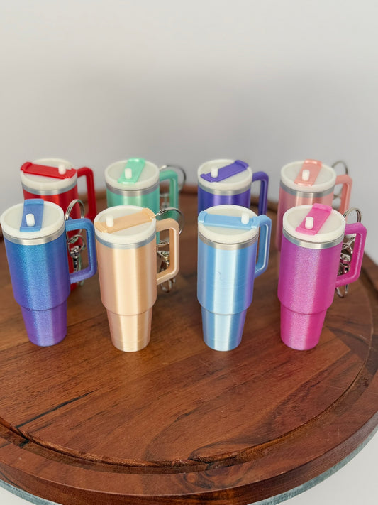 Stylish Tumbler Cup Keychain - Lip Balm Holder and Storage – 3D Printed, Portable & Gift-Ready!